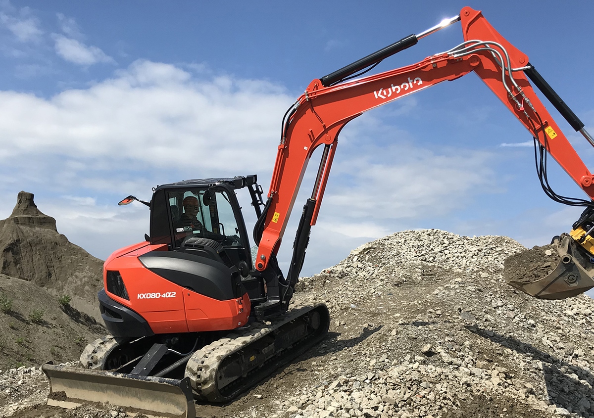 Mini-Pelle Kubota KX080-4a2 2P